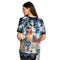 Johnny Was Ona Raglan Tee Short Plaid Navy Blue White Red Top Floral Shirt NEW