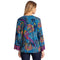 Johnny Was Janie Favorite Thalassa Kimono Peacock Floral Tee Shirt Blue Top NEW
