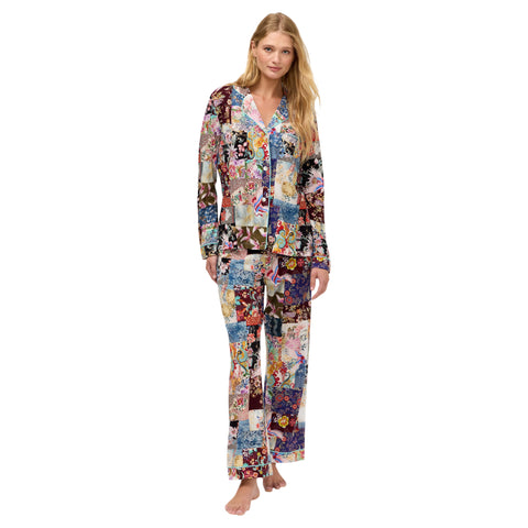 Johnny Was Laurel Canyon Fabiana Cozy Blanket Reversible Floral Brown Lounge NEW