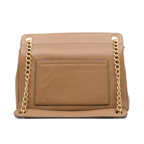 Tory Burch Britten Bark Womens Crossbody Bag Leather Handbag Brown Purse NEW