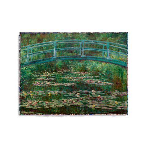 Johnny Was Japanese Footbridge Travel Blanket Reversible Home Lounge Green NEW
