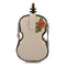 Mary Frances In Tune Ivory Pink Floral 3D Violin Handbag Crossbody Bag Purse NEW