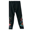 Johnny Was Cora Legging Cotton Floral Embroidery Leggings Pants Flower Black NEW