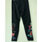 Johnny Was Cora Legging Cotton Floral Embroidery Leggings Pants Flower Black NEW