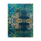 Johnny Was Laurel Canyon Paisley Tie Cozy Blanket Reversible Floral Home Navy Blue NEW
