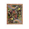 Johnny Was Jenny Black Ground Cozy Travel Blanket Love Reversible Home Lounge NEW