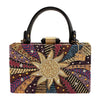 Mary Frances Eclipse Sunshine Beaded Handbag Sun Top Handle Bag Gold Purse NEW