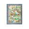 Johnny Was Christy Travel Blanket Cozy Reversible Floral City Lounge Green Blue NEW