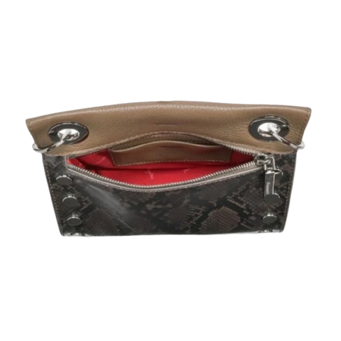 Hammitt Tony Small Olivine Snake Leather Crossbody Handbag Bag New