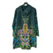 Johnny Was Laurel Canyon Paisley Tie Cozy Blanket Reversible Floral Home Navy Blue NEW