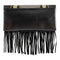 Mary Frances Western Rose Beaded Bag Embroidered Handbag Leather Purse Black NEW