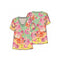 Johnny Was Janie Favorite Charli Short Tee Shirt Green Yellow Pink Floral Top NEW