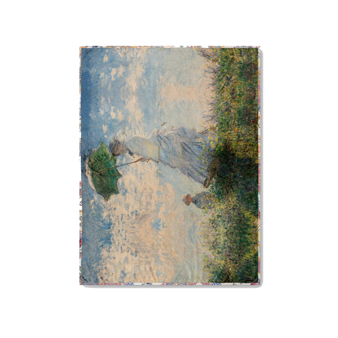 Johnny Was Parasol Travel Blanket Claude Monet Reversible Green Home Lounge NEW