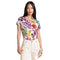 Johnny Was Janie Favorite Evalon Dolman Tee Swing Shirt Floral Top Cream NEW