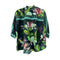Johnny Was Janie Favorite Iris Whisper Long Swing Tee Floral Shirt Top Black NEW