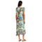 Johnny Was Janie Favorite Christy Asymmetric Hem Short Sleeve Dress Floral Green Blue NEW