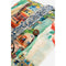 Johnny Was Christy Travel Blanket Cozy Reversible Floral City Lounge Green Blue NEW