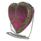 Mary Frances Love In Crossbody Heart Sling Bag Zip Handbag Pink Gold Purse NEW
