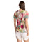 Johnny Was Janie Favorite Emily V Puff Tee Shirt Swing Pink Cream Floral Top NEW