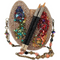 Mary Frances Painters Palette Art Special Bag Handbag Beaded Gold Rainbow New