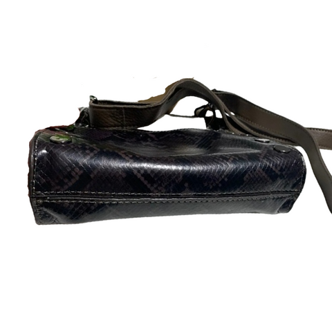 Hammitt Tony Small Olivine Snake Leather Crossbody Handbag Bag New