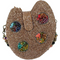 Mary Frances Painters Palette Art Special Bag Handbag Beaded Gold Rainbow New