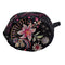 Johnny Was Colette Cotton Velvet Makeup Bag Floral Embroidered Cosmetic Handbag Black NEW
