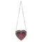 Mary Frances Love In Crossbody Heart Sling Bag Zip Handbag Pink Gold Purse NEW
