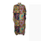 Johnny Was Long Rayon Japer Cocoon Boat Kaftan Lace Flared Dress Yellow Blue XL NEW