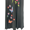 Johnny Was Gracey Crew Neck Swing Long Dress Black Pink Butterfly Embroidered New