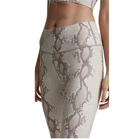 Varley Century Legging 2.0 (25") Pants Champagne Snake Gray Workout Leggings NEW