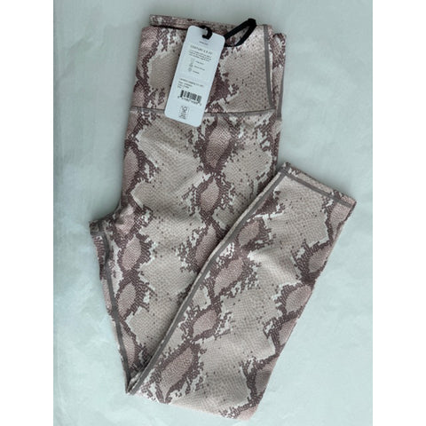 Varley Century Legging 2.0 (25") Pants Champagne Snake Gray Workout Leggings NEW