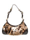Francesco Biasia Olga Heaven Cuoio Animal Leather Bag Shoulder Handbag Purse NEW