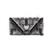 Mary Frances Magic Carpet Beaded Silver Grey Crossbody Clutch Handbag Purse New
