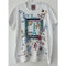 Johnny Was Paris Crew Tee Short Floral Embroidered Cotton Shirt Black Top NEW