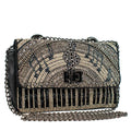 Mary Frances All Keyed Up Convertible Crossbody Handbag Beaded Piano Bag New