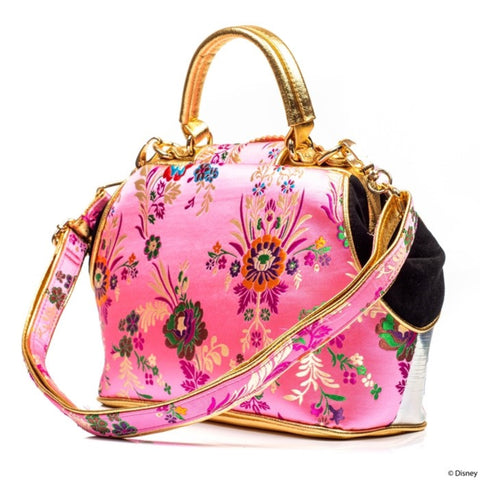 Irregular Choice Disney Mulan Let Dreams Blossom Bag Gold Pink Handbag Purse NEW