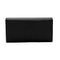 Gucci Soho Black Pebbled Leather Long Wallet Flap GG Large Authentic Italy NEW