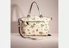 Coach Prairie Satchel Floral Print Leather Bag Chalk White Handbag Purse NEW