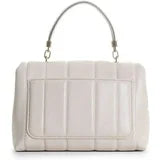 Tory Burch Kira Small Leather Quilted Handbag Satchel Bag Ivory White Purse NEW