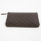 Gucci GG Large Dark Chocolate Brown Leather Zip Around Wallet Long Bifold New