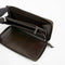 Gucci GG Large Dark Chocolate Brown Leather Zip Around Wallet Long Bifold New