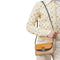 Tory Burch Miller Wallet Crossbody Handbag Leather Bag Caramel Corn Blue NEW