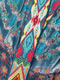 Johnny Was Vember Burnout Benet Kimono Sleeve Open Front Flower Blue Floral New