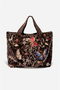 Johnny Was Penelope Shirt Leopard Brown Top Butterfly Tee Short Embroidery NEW