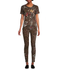 Johnny Was Penelope Shirt Leopard Brown Top Butterfly Tee Short Embroidery NEW