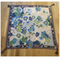 Johnny Was Jenn Scarf Flowers Silk Square Large Floral Green Blue Scarves New