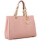 Michael Kors Cynthia Satchel Medium Handbag Pale Pink Shoulder Bag Purse New