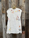 Johnny Was Lemona Dress Floral Embroidery Linen Natural Button Front White NEW