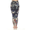 Johnny Was Ona Legging Pants Flowers Cotton Floral Leggings Dark Blue Large NEW